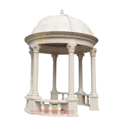 China Large Sculpture Stone Eco - Friendly Natural Marble European Style Marble Gazebo for sale