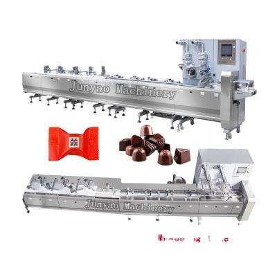 China Automatic Food Chocolate Slab Bar Flow Wrapping Machines for sale