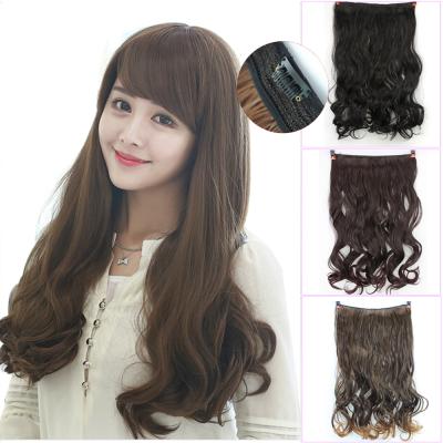 China Stylish Fire Proof Brown Long Synthetic Ladies' Curly Hair Extensions, Wigs for sale