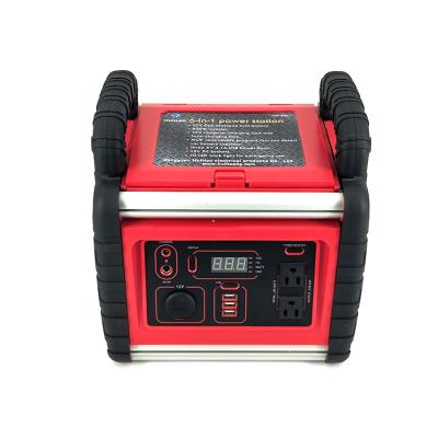 China Factory Supply Home Emergency 12v Car Jump Starter 400w Direct Inverter Portable Power Station for sale