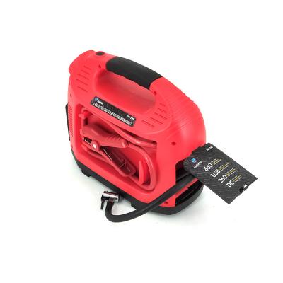 China Gasoline 10000mah Portable 12v Car Diesel Air Compressors Jump Starter 26.5*14*22cm for sale