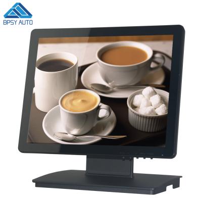 China Genuine OEM Flat Touch Screen Monitor 15 Inch Resistive or Multi Point Capacitive Touch for POS System 15