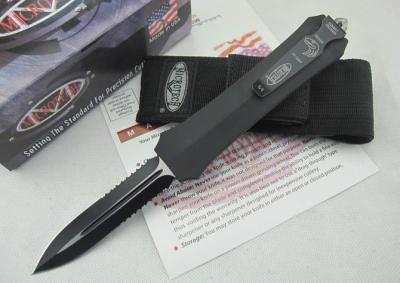 China Microtech knife A162 double blade half serrated for sale