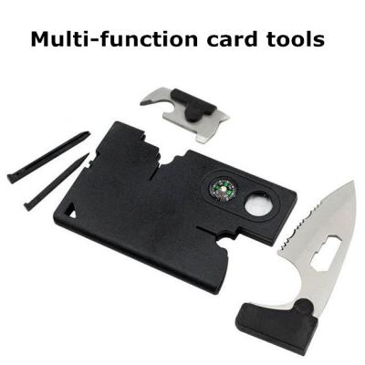 China New credit card knife multifunction 10 in 1 survival card tools for sale