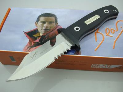 China Gerber knife 2012 Bear survival knives stainless steel serrated steak knife for sale