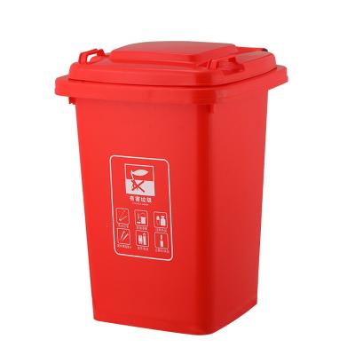 China Sustainable Wholesale Separate Two Compartment Soil Insulated Garbage Containers Waste Bin For Garden for sale