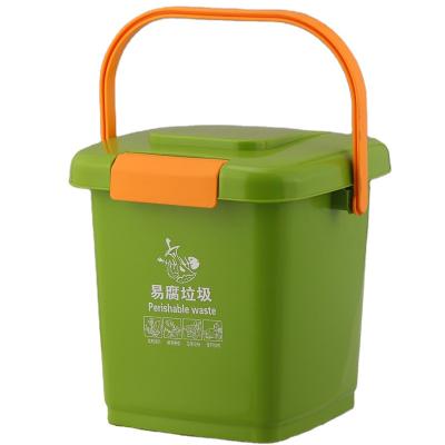 China Customized Viable Mini Rubbish Clear Storage Garbage Colorful Waste Bins Compost Bin for sale