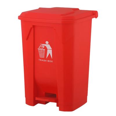 China 30L PP Viable Commercial Matching Odorless Foot Operated Pedal Bin Rubbish Bin Trash Can Kitchen for sale