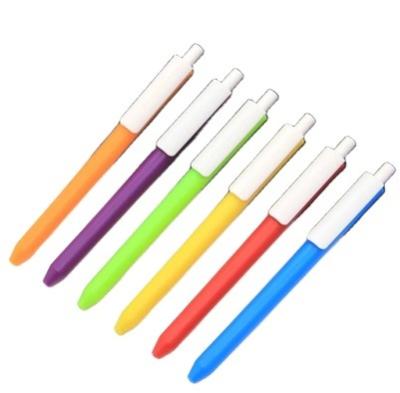 China Ballpoint pen promotional brand color candy rainbow color promotion Pen Fashion private logo for sale