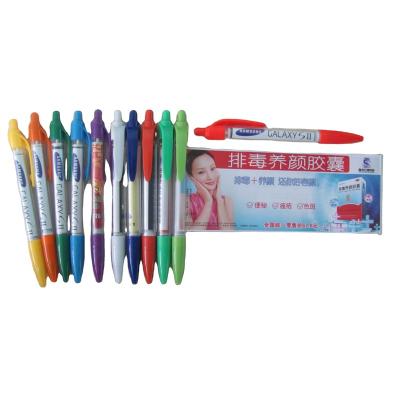 China Promotional Good Brand New Printing Logo Promotional Brand New Printing Logo Flag Paper Flag Image Banner Barrel Ball Pen Wholesale Transparent Tip Rolling Paper Pen for sale