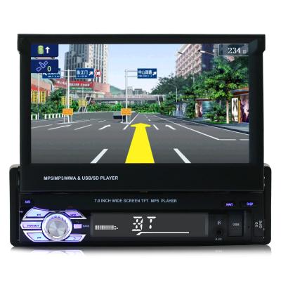 China Stereo tense 1 din 7 inch car radio mp5 player with gps touch screen BT FM USB sd mirror link car radio for sale