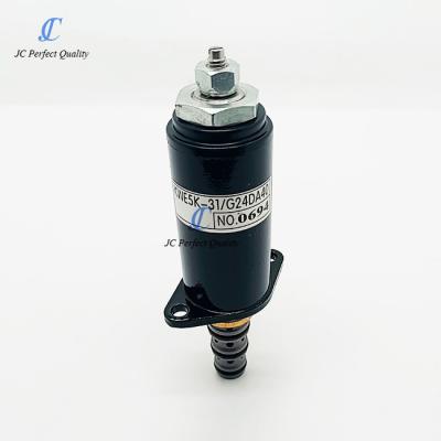 China KWE5K-31/G24DA40 KWE5K-31/G24DA40 YN35V00020F1 Excavator Hydraulic Pump Solenoid Valve For SK200-6 SK230-6 for sale