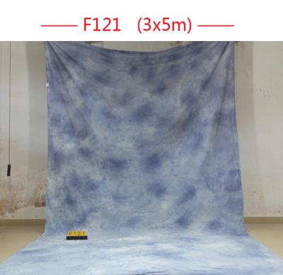 China SOLID Color Photography Black + Blue Muslin Backdrop Photo Backdrop Kit. for sale