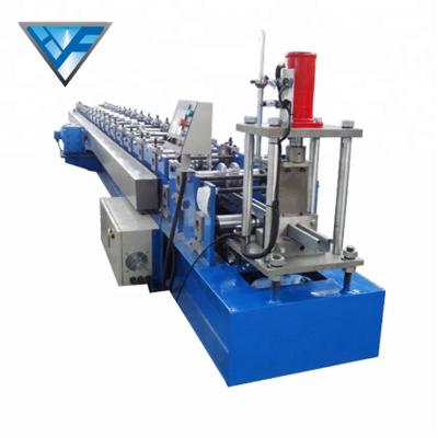 China Building Material Stores Shutters Guide Rails Channel Roller Shutter Door Slat Steel Guide Roll Forming Machine for sale