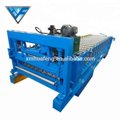 China WALL Roof Corrugated Steel Panel Plate Cold Roll Forming Machine for sale