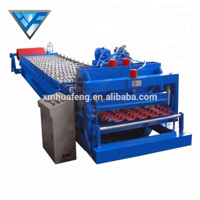 China Building Material Shops Tile Make Tile Machine Glazed Roll Forming Machine Zinc Roofing Sheet Machine for sale