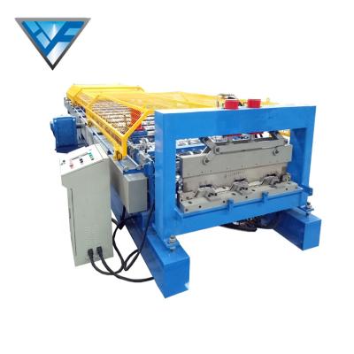 China Building Material Shops Galvanized Metal Floor Decking Sheet Roll Forming Machine Building Material Machine for sale