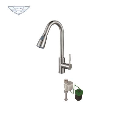 China Sense Faucets Modern Kitchen Pull Out Water Mixer Tap With Full Body Touch Sensor for sale