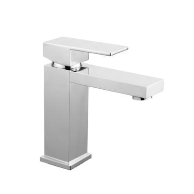 China Contemporary Bathroom Lead Free Brushed Stainless Steel ss304 Basin Faucet for sale