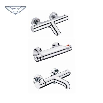 Chine Without Slide Bar Cheap Bathroom Thermostat Shower Cartridge Valve Thermostatic Tub Bath Mixer Faucet Set à vendre