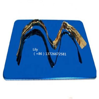 China The hottest selling 4*8 201 mirror 304 or 8k blue stainless steel sheet with decorative for sale