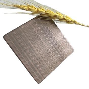 China Kinds of Decorations Hairline Metal Stainless Steel Sheet Copper Price Per Kg For Decorativion Door for sale