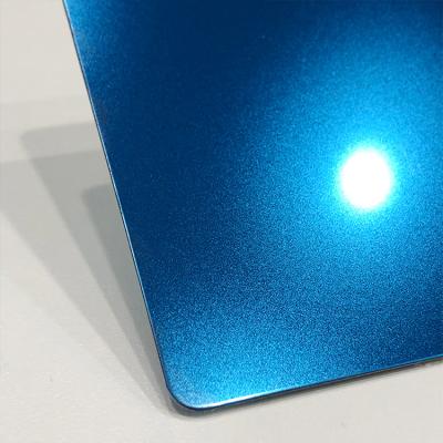 China Teehoo Style Blue Color BeadBlasted Kinds Of Decorations Finish Inox Plate 4*8FT Stainless Steel Sheet Hot Selling Products for sale