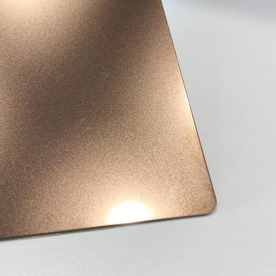 China Teehoo Style Rose Gold Color BeadBlasted Kinds Of Decorations Finish Inox Plate 4*8FT Stainless Steel Sheet Hot Selling Products for sale