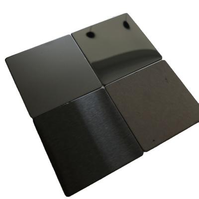 China Kinds of HL Decorative Decorations LIC Black Finished Stainless Steel Sheets for sale