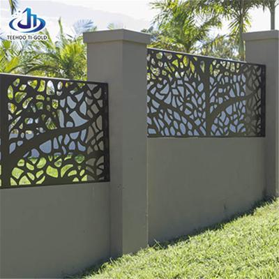 China Supplier Wholesale Easily Assembled Decorative Garden Laser Cut Metal Fencing Panels for sale