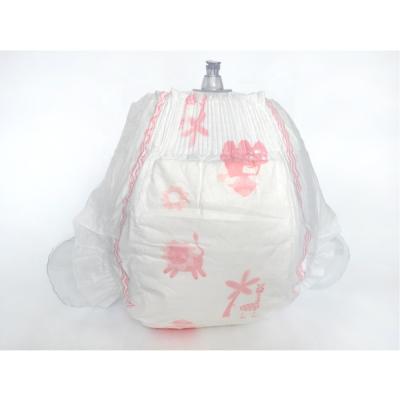 China Midum Disposable Economy Size Diaper Plain Weave Baby Magic Strip Baby Diaper for sale