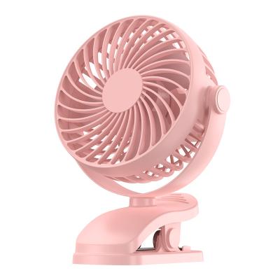 China Hot-selling Support Customize Service 3 Gears Wind Speed Angle Adjustable Portable Baby Mini Desk Rechargeable Clip Fan for sale