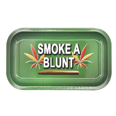 China Popular Design Maywaysky Burst Proof Tobacco Rolling Tray Metal OEM Model Cigarette Tray For Herb Weed for sale