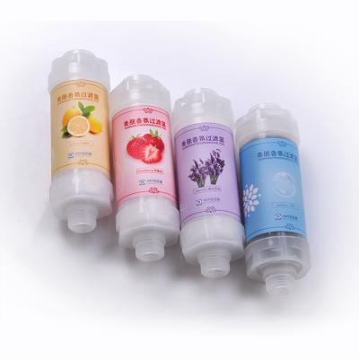 China Home Car Korea Style Aroma Bath SPA Shower Filter Strawberry Scent Main Water Filter With Gift Box for sale