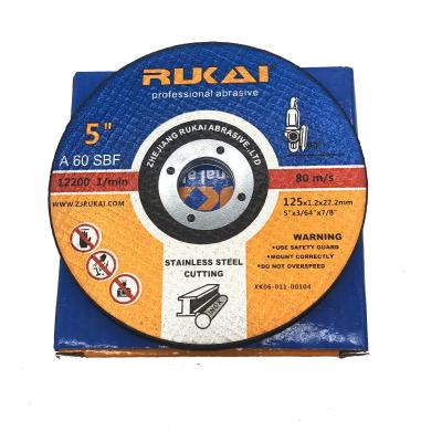 China Cutting rukai resin bond abrasive cut out disc for metal for sale