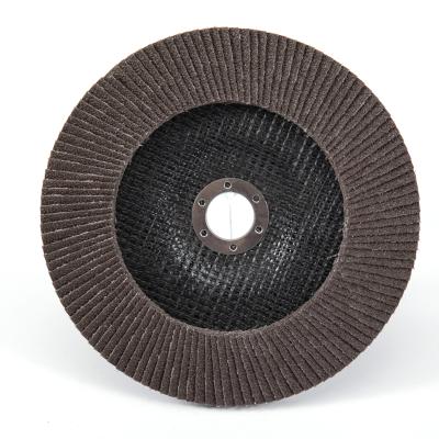 China Alunimium Oxide rukai 4inch 5inch 7inch Fin Disc Aluminum Oxide Grinding Polishing Wheel for sale