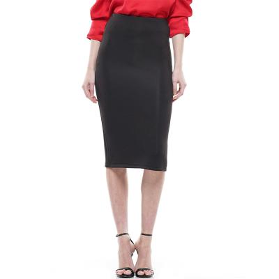 China England Style Anti-Static Classic Color Office Lady Elegant Tight Knee-Length Pencil Skirts Women's Casual Skirts for sale