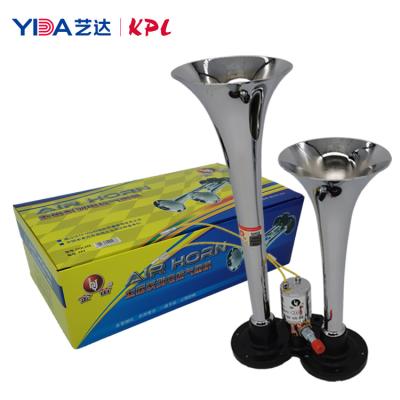 China Zinc Alloy One Pair Set 24V Electrically Controlled Truck Air Horns Electric Parts For Man Truck for sale