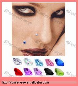 China Fake Ear Plug Fake Body Jewelry Magnetic Nose Piercing, Ear, Monroe Studs Body Jewelry Piercing Rings for sale