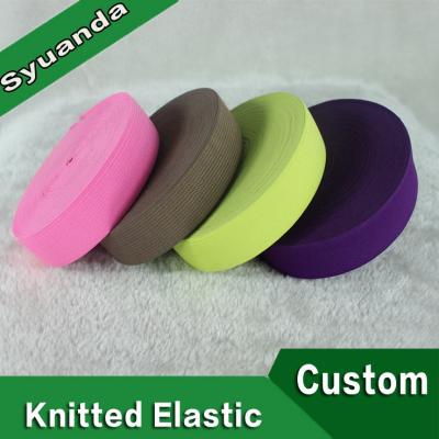 China Different Viable Top Selling Color Textile Crochet Elastic Bands for sale