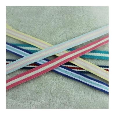 China Viable Manufacturer Custom High Quality 15mm Colored Twill Lanyard Polyester Tape For Clothes Striped Tape For Apparel for sale