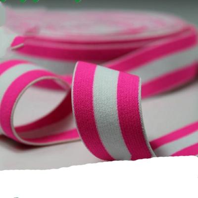 China Viable Manufacturer Custom High Quality 25mm Adjustable Elastic Nylon Band for Lunch Box Elastic Band for sale