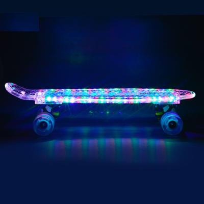 China Complete Youth Mini Skateboard Lightning Led Light Weight Brand New Skateboard Land Cruiser For Sale for sale