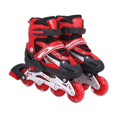 China Kids and Teenager Top Selling Light Up Wheels Inline Skates Inline Roller Skates Shoes For Kids With Helmet And Pad for sale