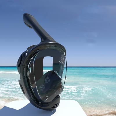 China Wide View 180 Full Face Snorkel Maske Snorkel Set Anti Fog Adult Professional 180 Degree View Vanish Pro Swim Snorkel Maske for sale