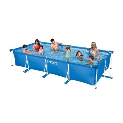 China Intex Rectangular Metal Frame Pool Equipment /Garden Pools Outdoor Swimming for sale