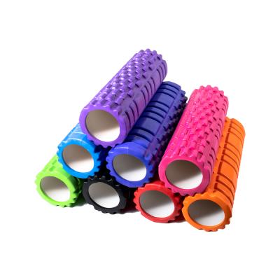 China Grid Type Extension Mini Eva Foam Roller Yoga Exercise Roller Massage Roller Stick for sale