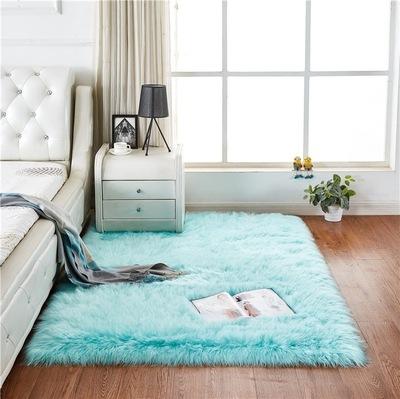 China Modern Luxury Area Soft Faux Sheepskin Fur Fluffy Blankets Carpet for sale