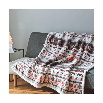 China Anti Dust Mite Bohemia Style Blanket Digital Printing Winter Office Nap Fleece Flannel Blanket for sale