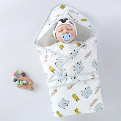 China 100 Cotton Anti-static Custom Safety Sleeping Bag Newborn Infant Baby Sling Wrap Blanket Knit for sale